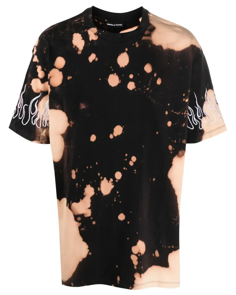 Vision Of Super T-Shirt mit Batikmuster - Schwarz Schwarz