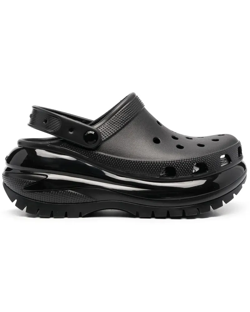 Crocs Clogs mit Plateau - Schwarz Schwarz