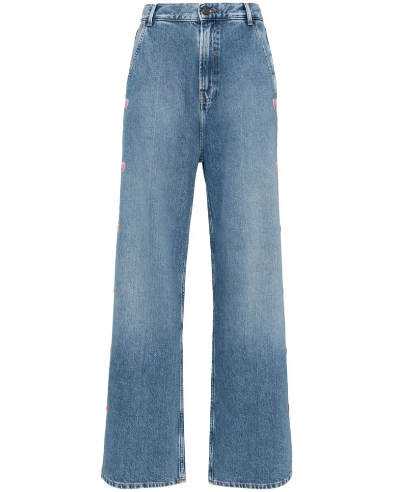 Mira Mikati Jeans mit Herz-Stickerei - Blau Blau