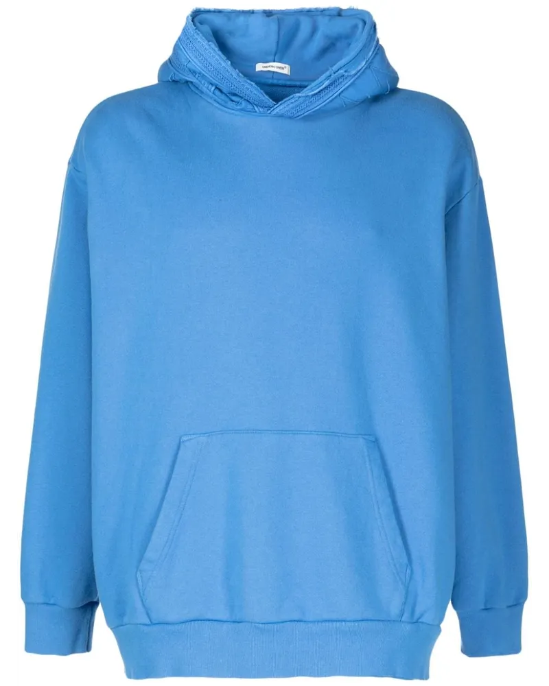 Undercover Bestickter Hoodie Blau