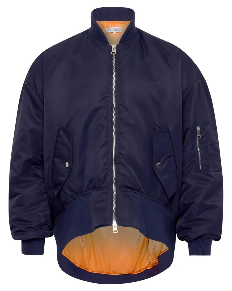 J.W.Anderson Asymmetrische Bomberjacke Blau