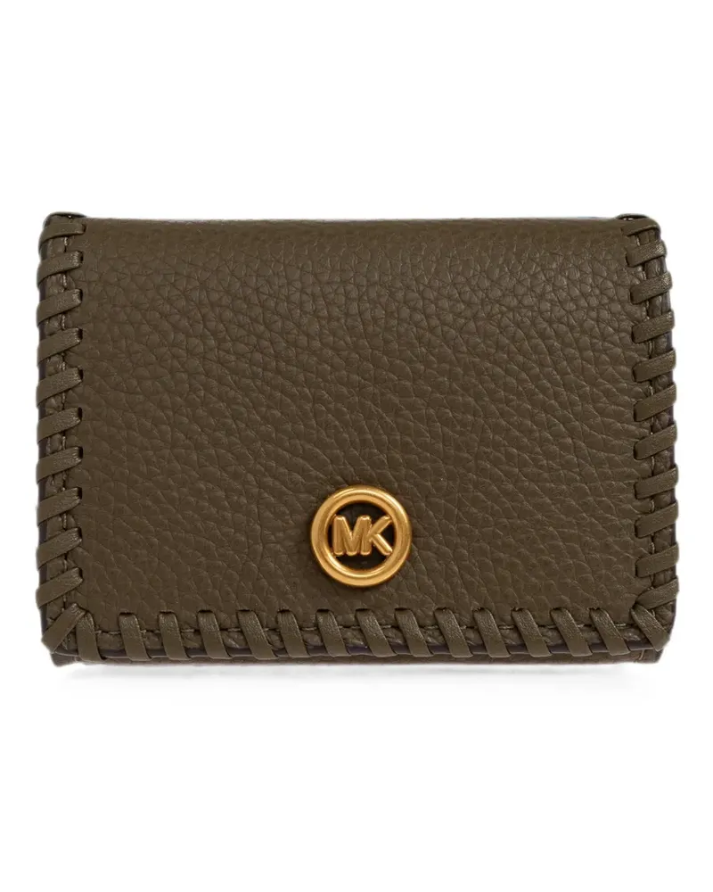Michael Kors Portemonnaie mit Logo-Schild - Grün Grün