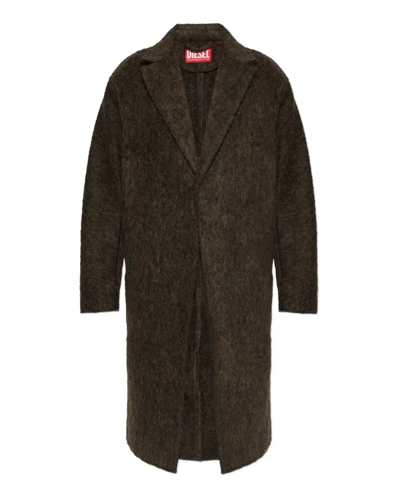 Diesel brushed W-Hull coat - Braun Braun