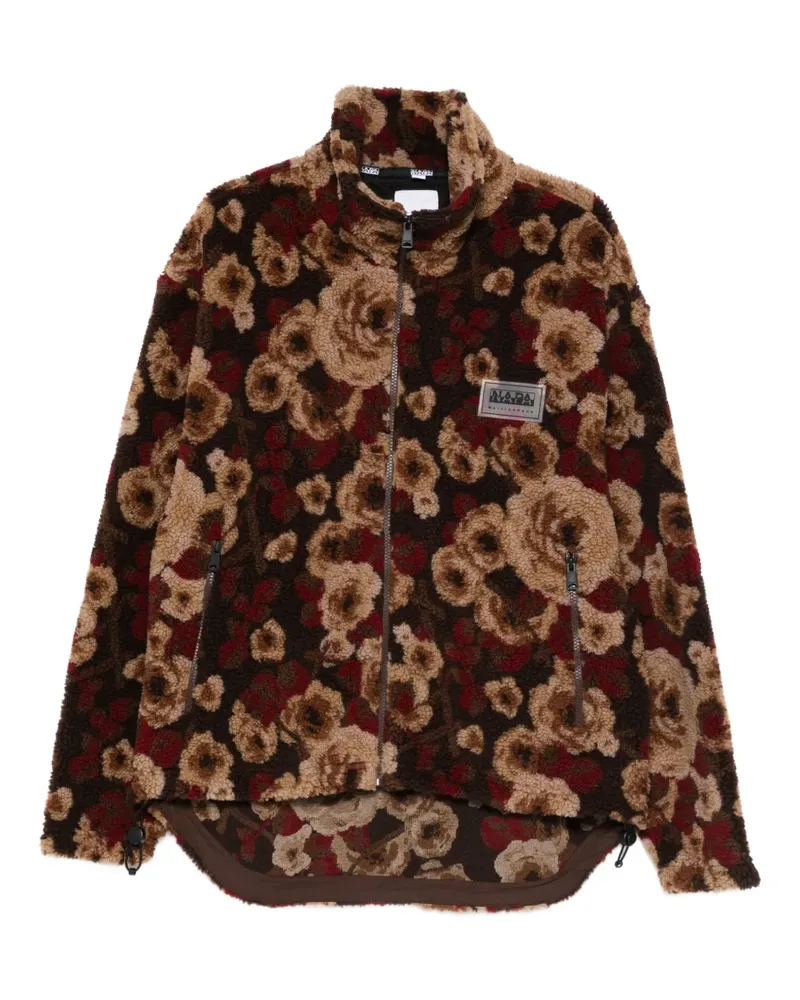 Napapijri Emin Jacke mit Blumenmuster - Nude Nude
