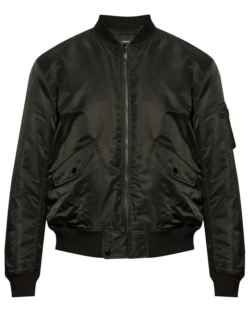 Theory Bomberjacke mit Reißverschluss Schwarz