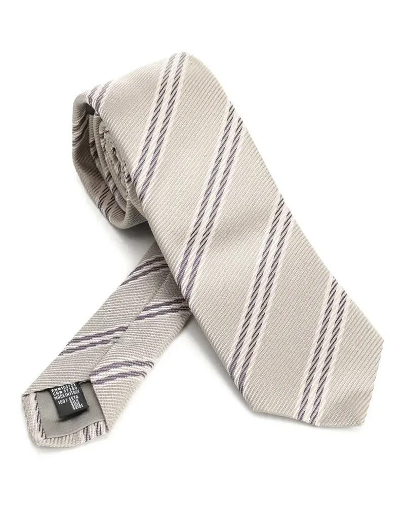 Giorgio Armani striped tie - Nude Nude