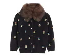 Verzierter Cardigan - Schwarz