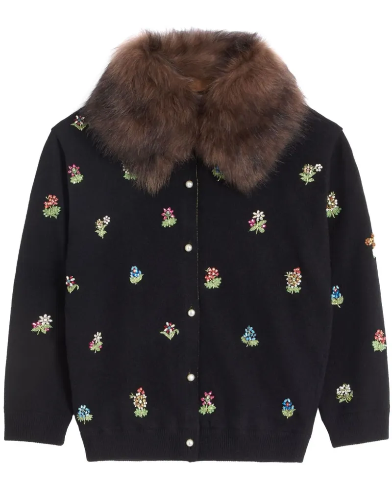Valentino Garavani Cardigan mit Stickerei - Schwarz Schwarz