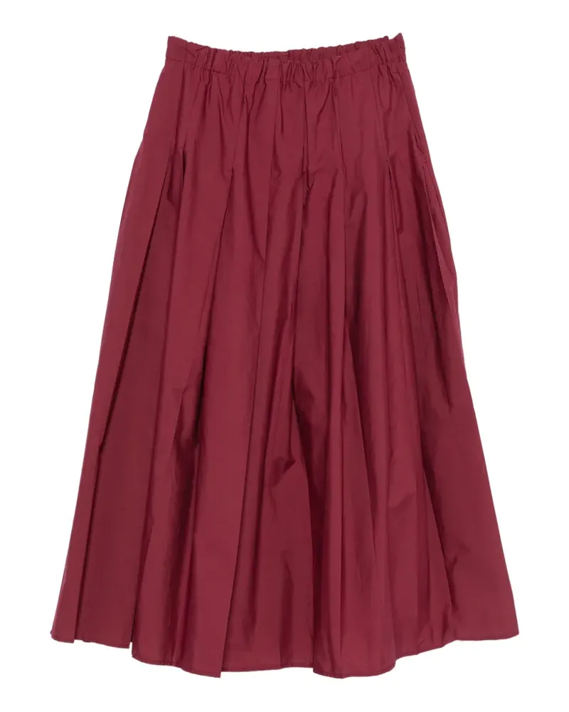 VICOLO pleated elasticated-waist midi skirt - Rot Rot