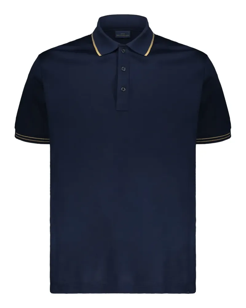 Paul & Shark contrast-trim polo shirt - Blau Blau