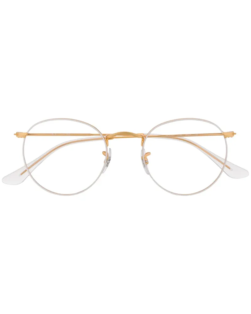 Ray Ban Brille mit rundem Gestell - Gold Gold