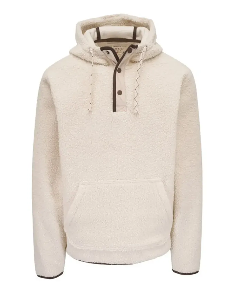 Faherty hooded fleece sweatshirt - Nude Nude