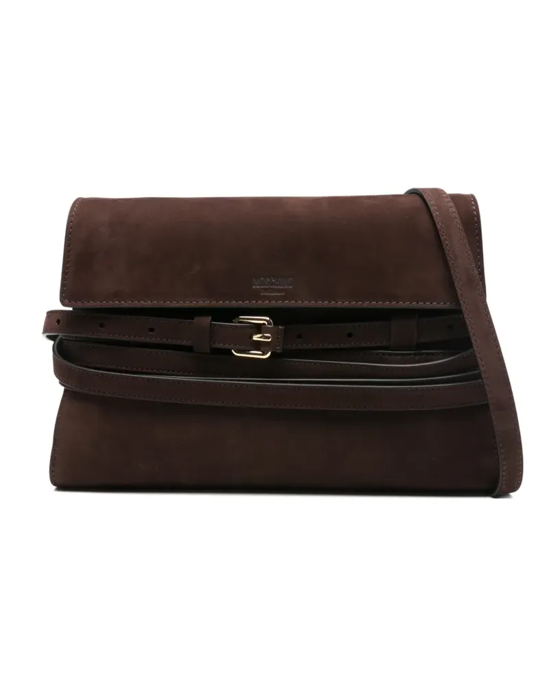 Moschino Umhängetasche mit Schnallendetail - Braun Braun