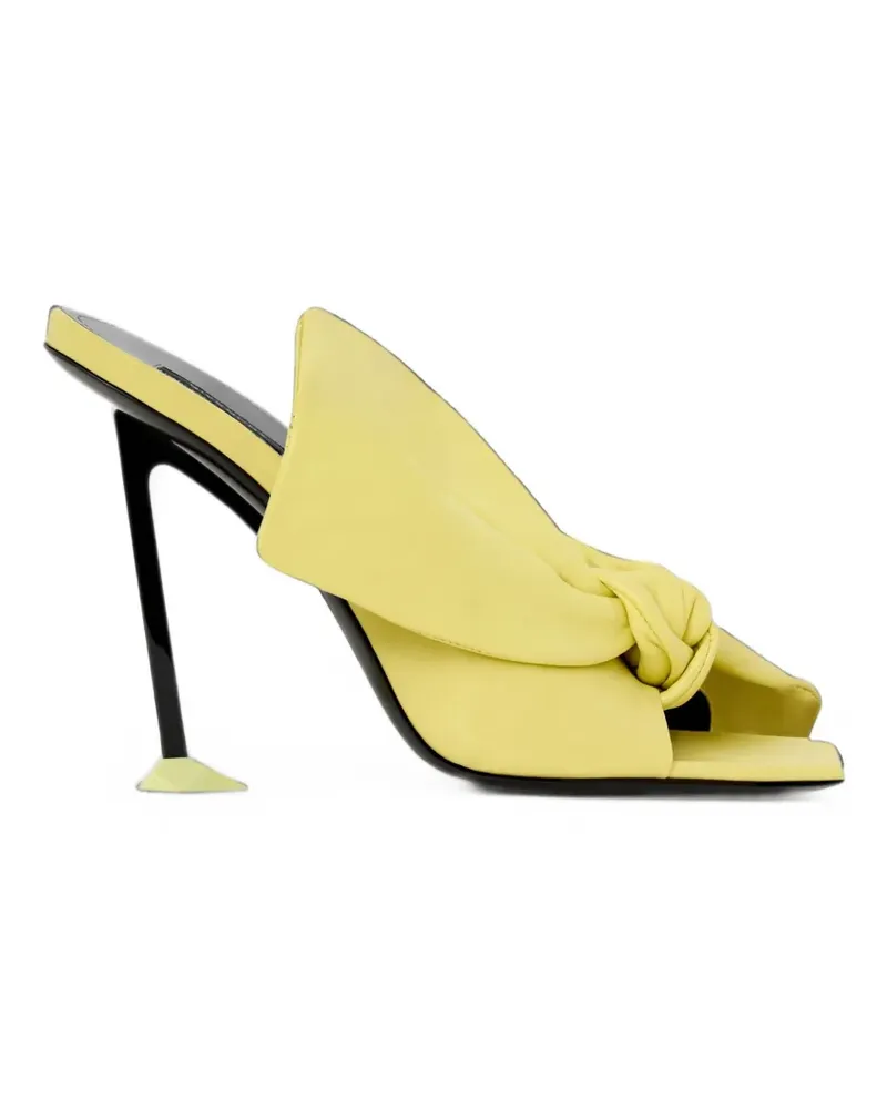 Givenchy Boudoir Mules aus Nappaleder mit Schleife - Gelb Gelb
