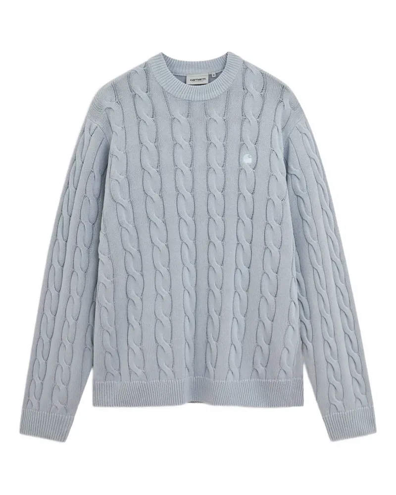 Carhartt WIP Pullover mit Zopfmuster - Blau Blau