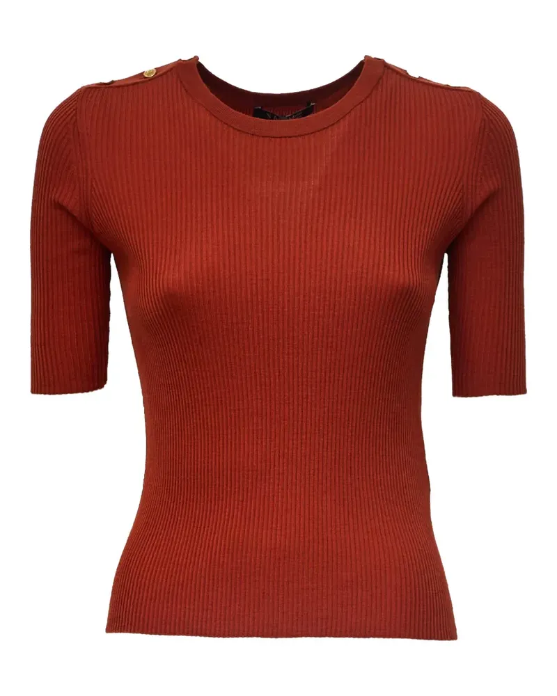 Max Mara Max Mara Riviera Pullover mit Knopfdetail - Orange Orange