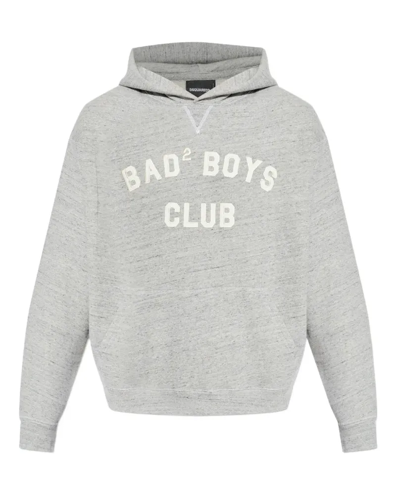 Dsquared2 embroidered hoodie - Grau Grau