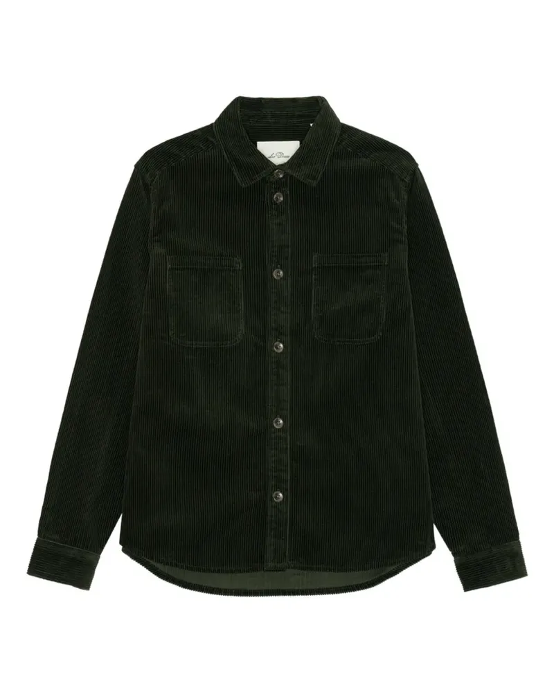 LES DEUX corduroy pocket-detail shirt jacket - Grün Grün