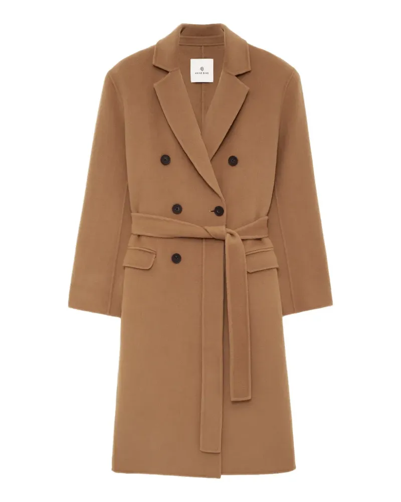 Anine Bing Sana coat - camel cashmere blend - Nude Nude