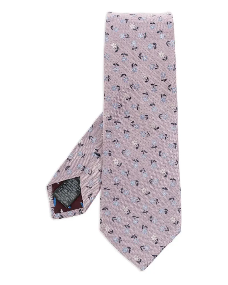 Paul Smith Seidenkrawatte mit Jacquardmuster - Violett Violett