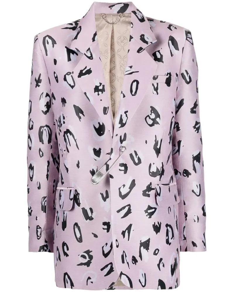 Charles Jeffrey Loverboy Einreihiger Blazer - Rosa Rosa