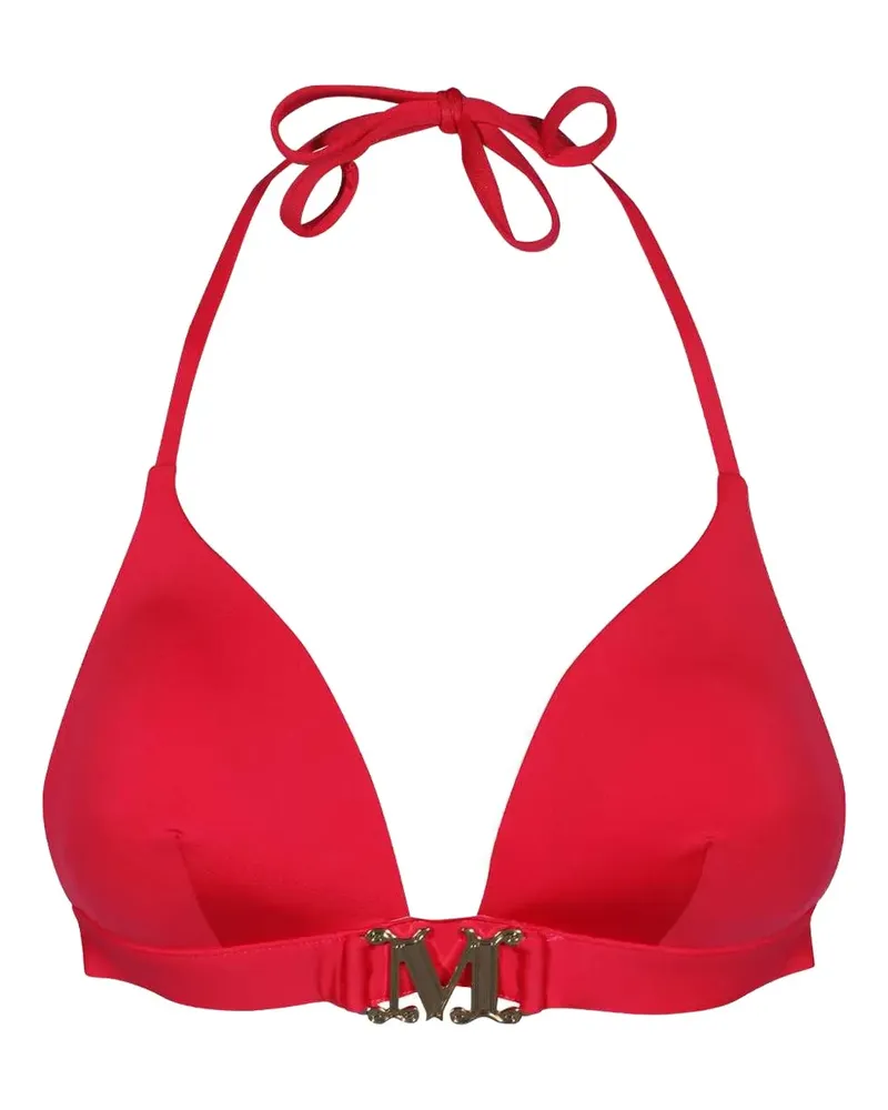 Max Mara Triangel-Bikinioberteil mit Logo - Rosa Rosa