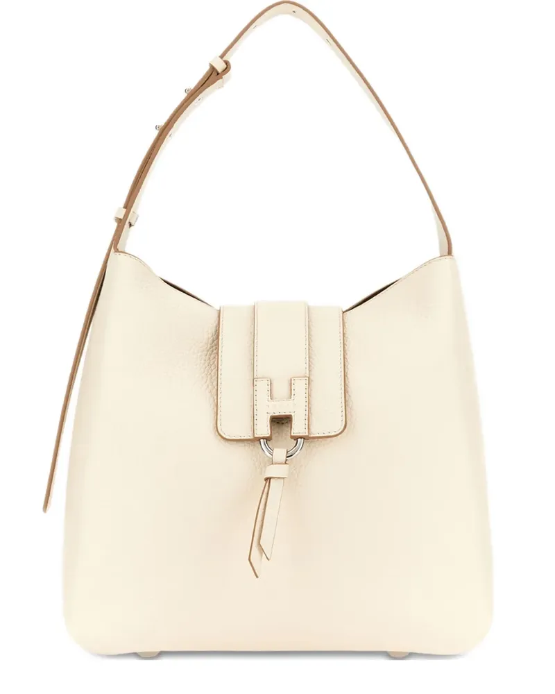 Hogan Schultertasche mit H-Schnalle - Nude Nude