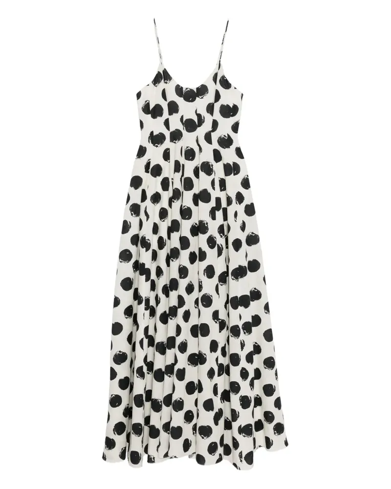 Bambah Gepunktetes Kleid - Nude Nude