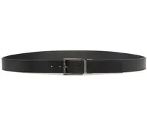 Gürtel aus Leder - Schwarz