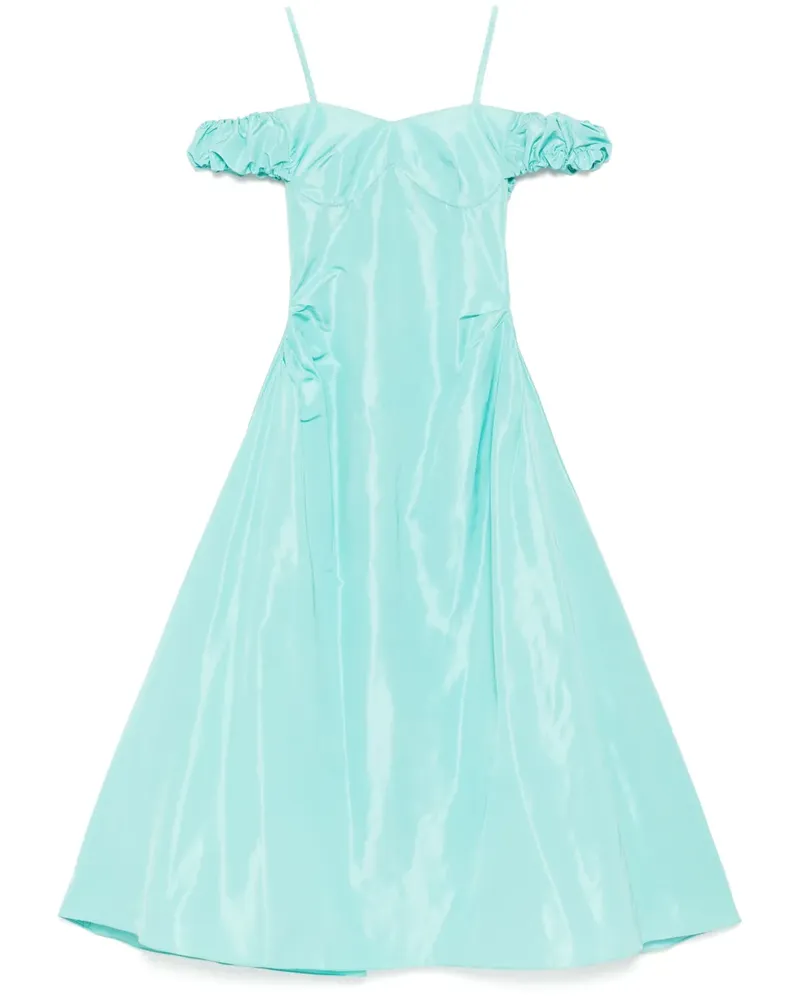 Saiid Kobeisy Midikleid aus Taft - Grün Grün