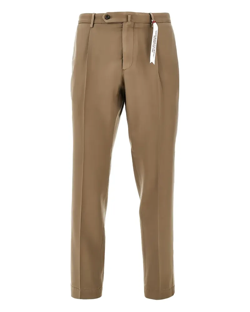 Biagio Santaniello pleated-front trousers - Braun Braun