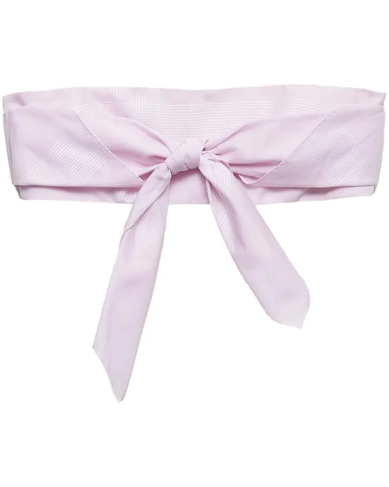 Prada Kariertes Bandeau-Top - Rosa Rosa