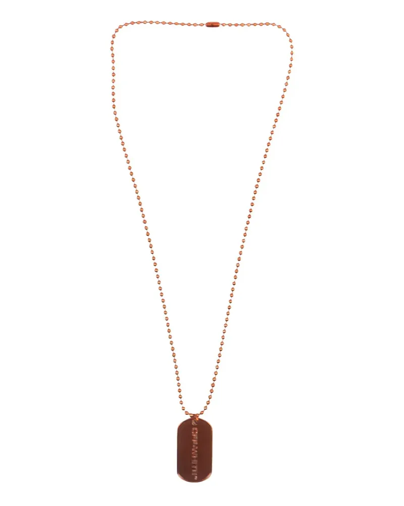 OFF-WHITE Dog Tag necklace - Braun Braun