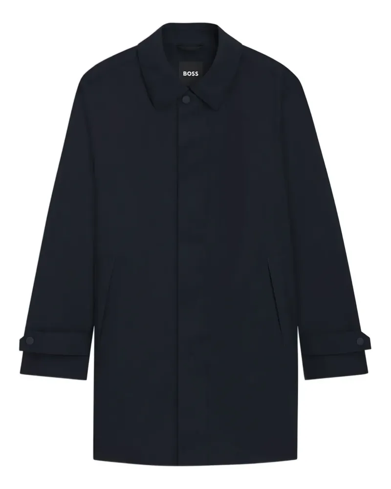 HUGO BOSS button-cuff coat - Blau Blau