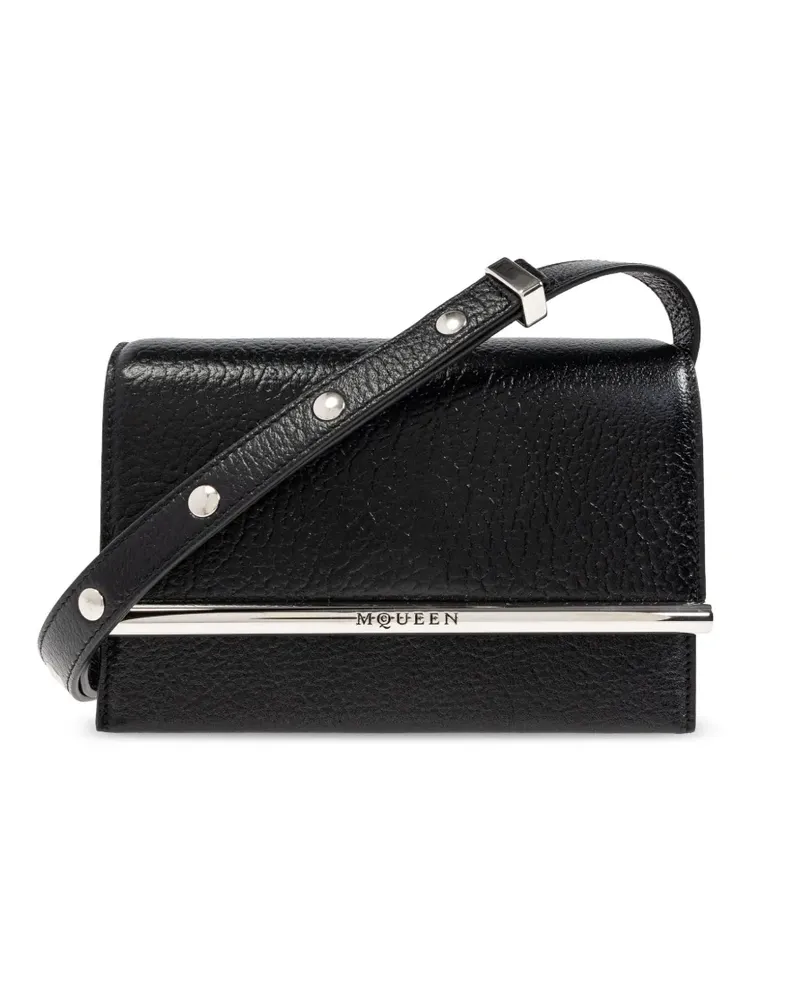 Alexander McQueen T-Bar Schultertasche - Schwarz Schwarz