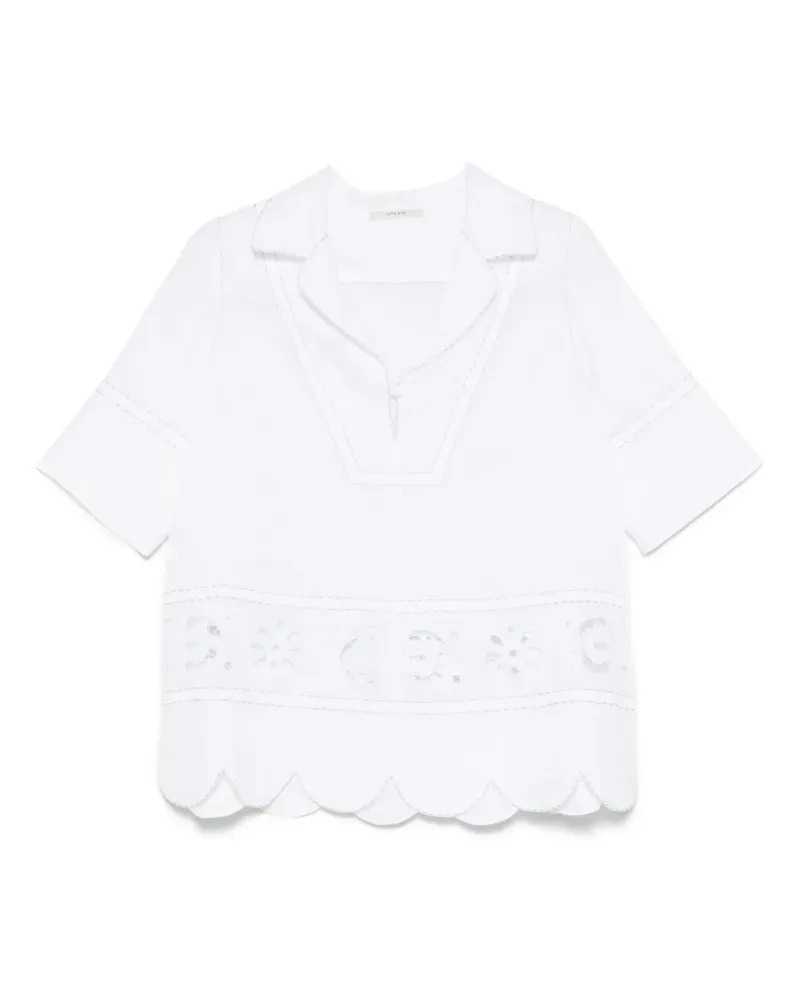 VITA KIN Emma Bluse - Weiß Weiß