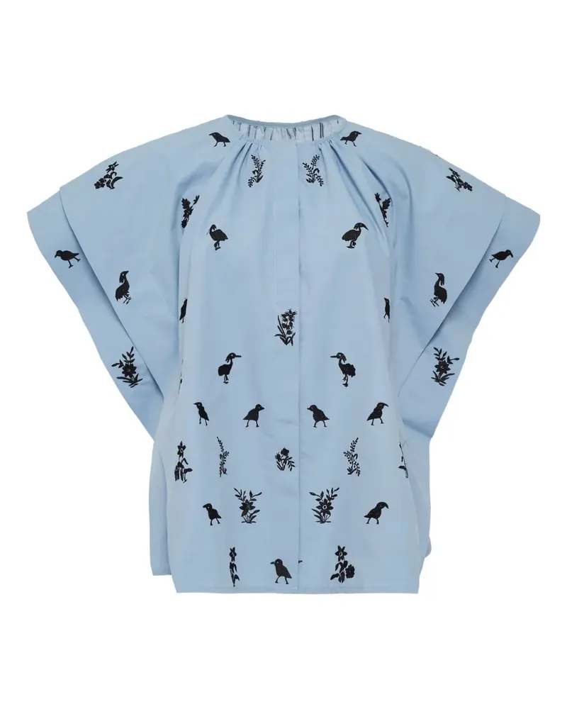 Biyan Tunika mit Stickerei - Blau Blau