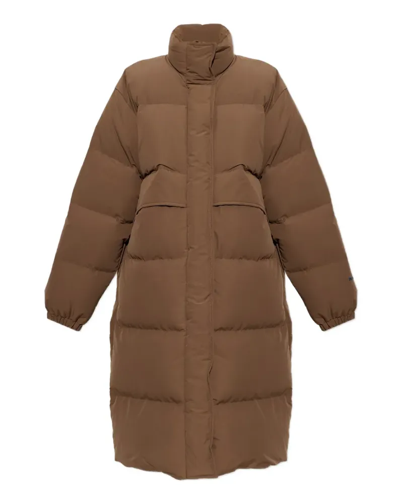 Jil Sander Gesteppte Jacke mit Stehkragen - Braun Braun