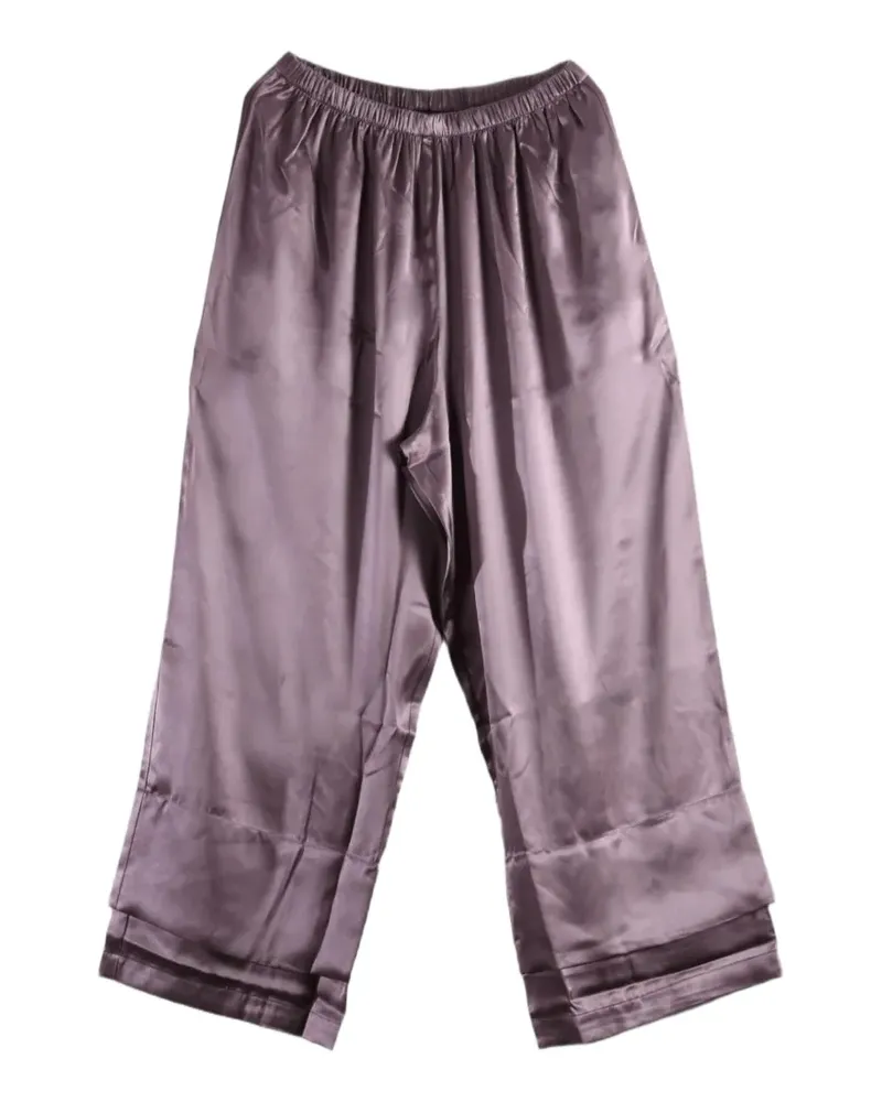 Baserange Pama Seidenhose mit hohem Bund - Violett Violett