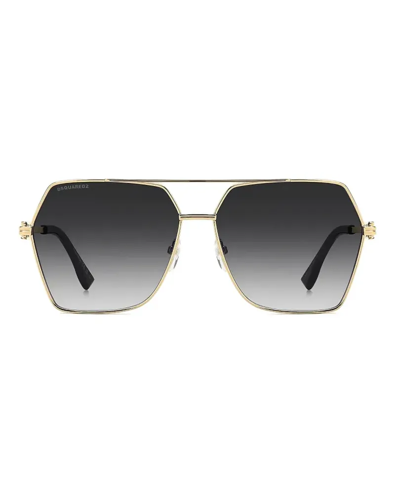 Dsquared2 geometric-frame sunglasses - Gold Gold