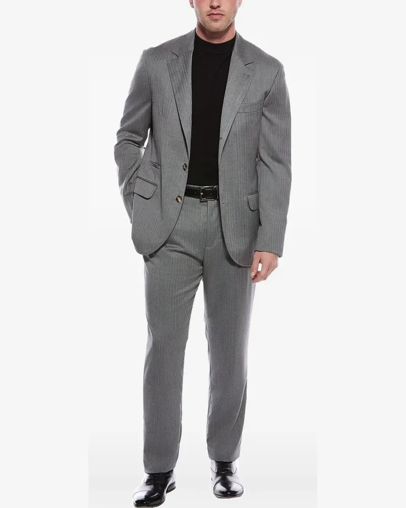 Brunello Cucinelli herringbone wool blazer - Grau Grau