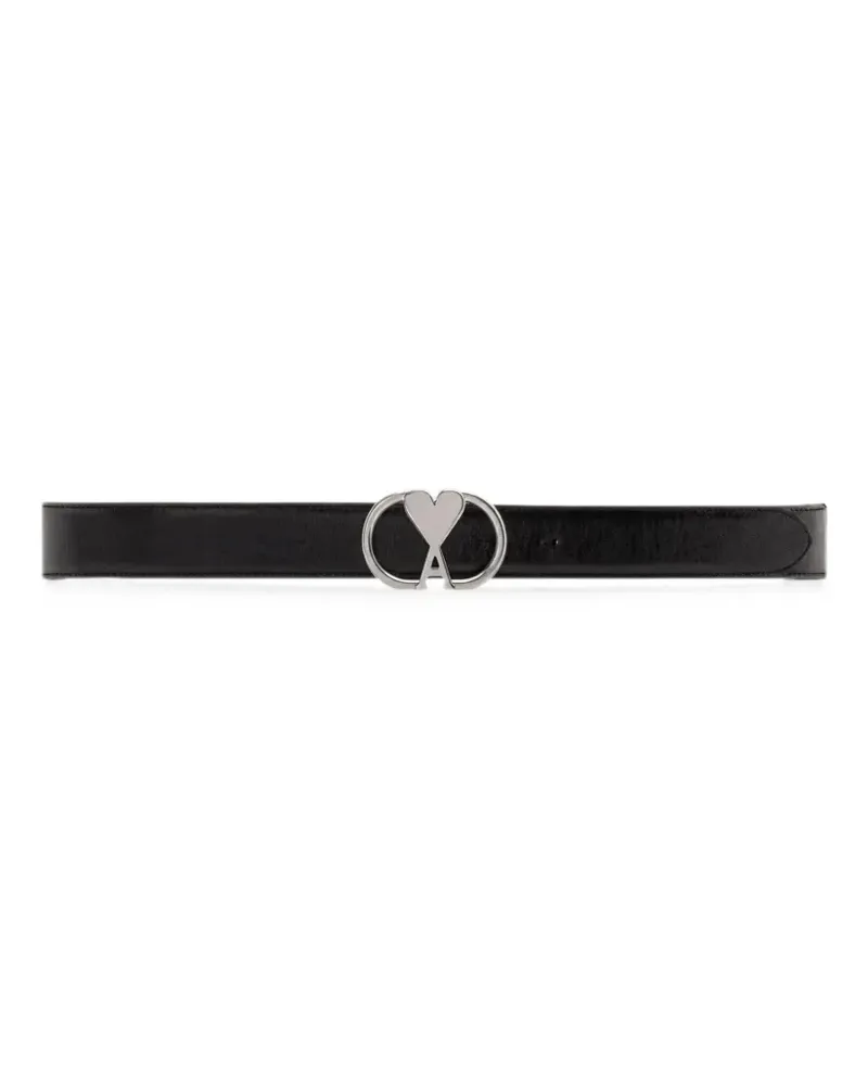AMI Paris Ami de Coeur buckle belt - Schwarz Schwarz