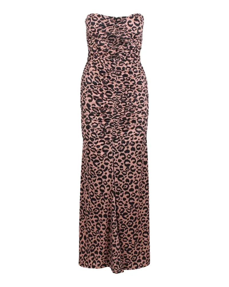 Essentiel leopard-print cut-out maxi dress - Braun Braun