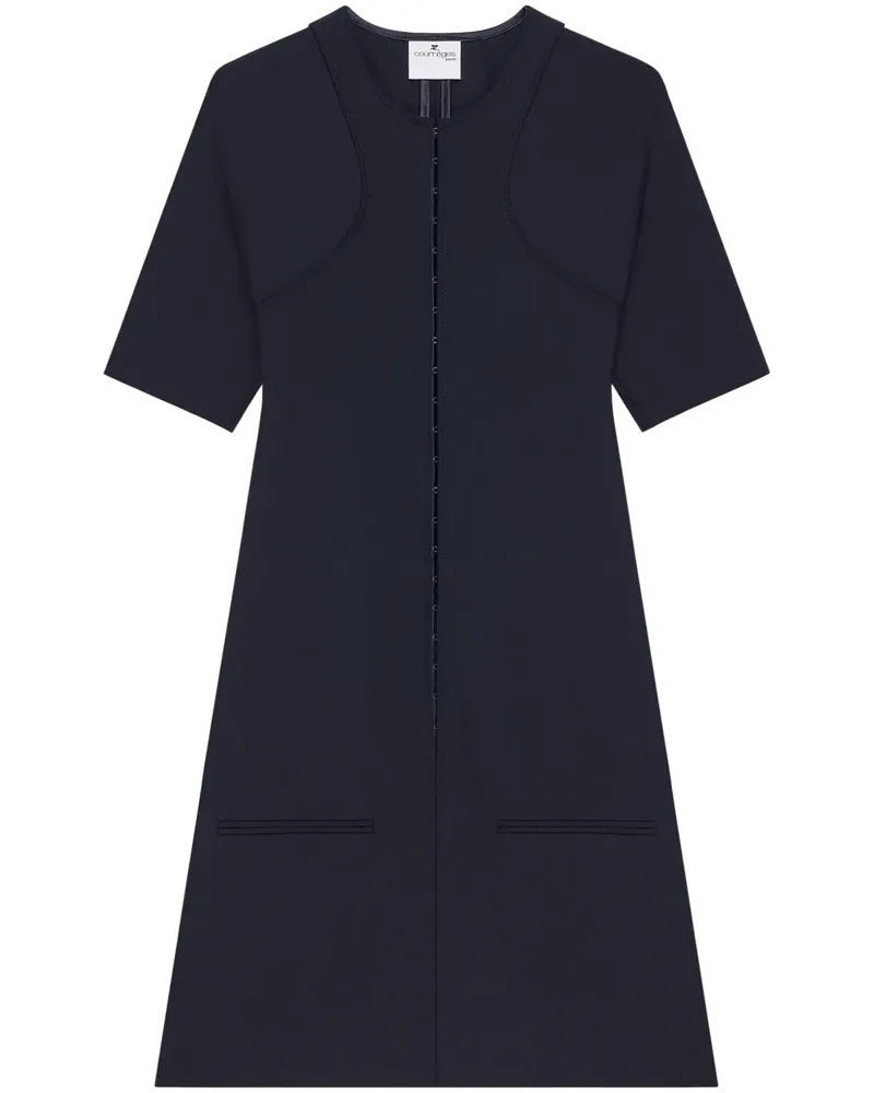 Courrèges Minikleid in A-Linie - Blau Blau