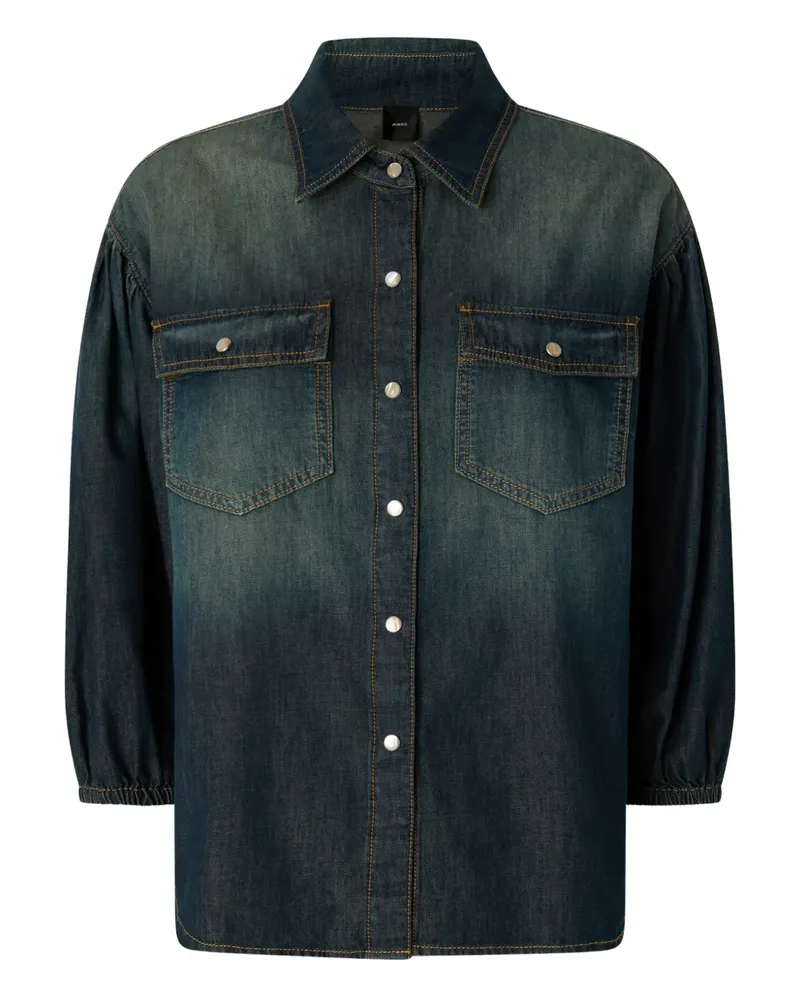 Pinko Hemd mit Brusttasche - Blau Blau