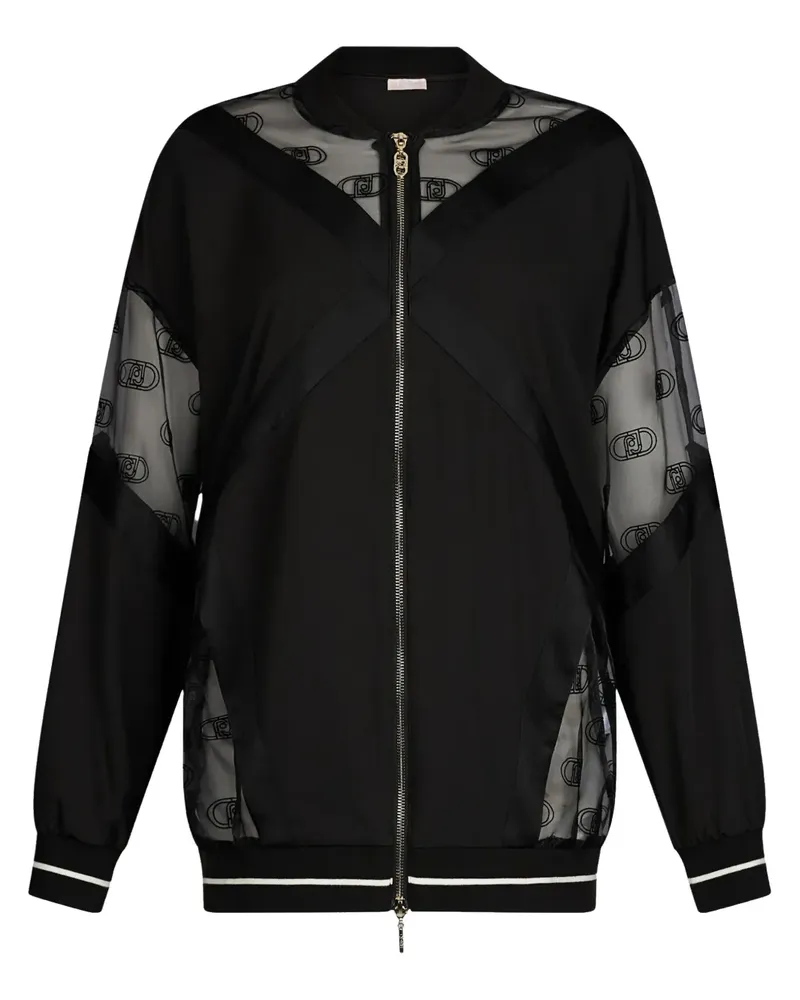 Liu Jo Bomberjacke mit Monogramm - Schwarz Schwarz