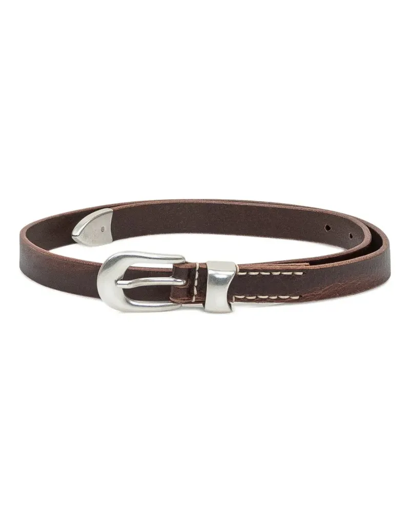Our Legacy leather belt - Braun Braun
