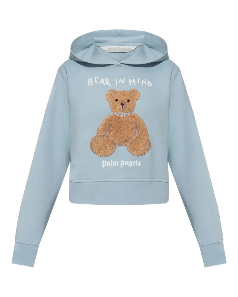 Palm Angels Hoodie mit Bär-Motiv - Blau Blau