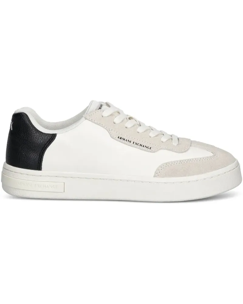 Armani Exchange Sneakers mit Kontrasteinsatz - Weiß Weiß