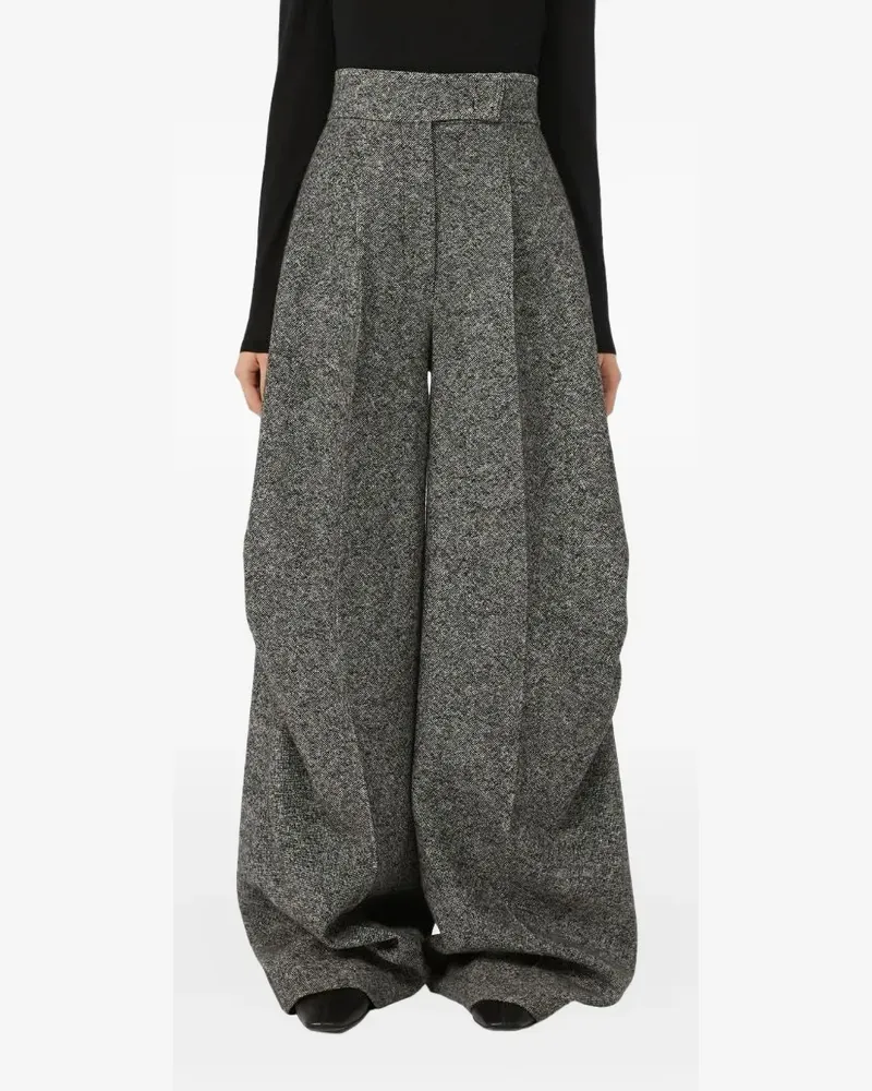Max Mara Plissierte Hose - Schwarz Schwarz